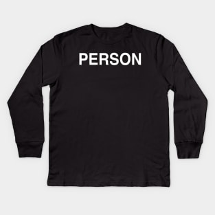 Person Kids Long Sleeve T-Shirt